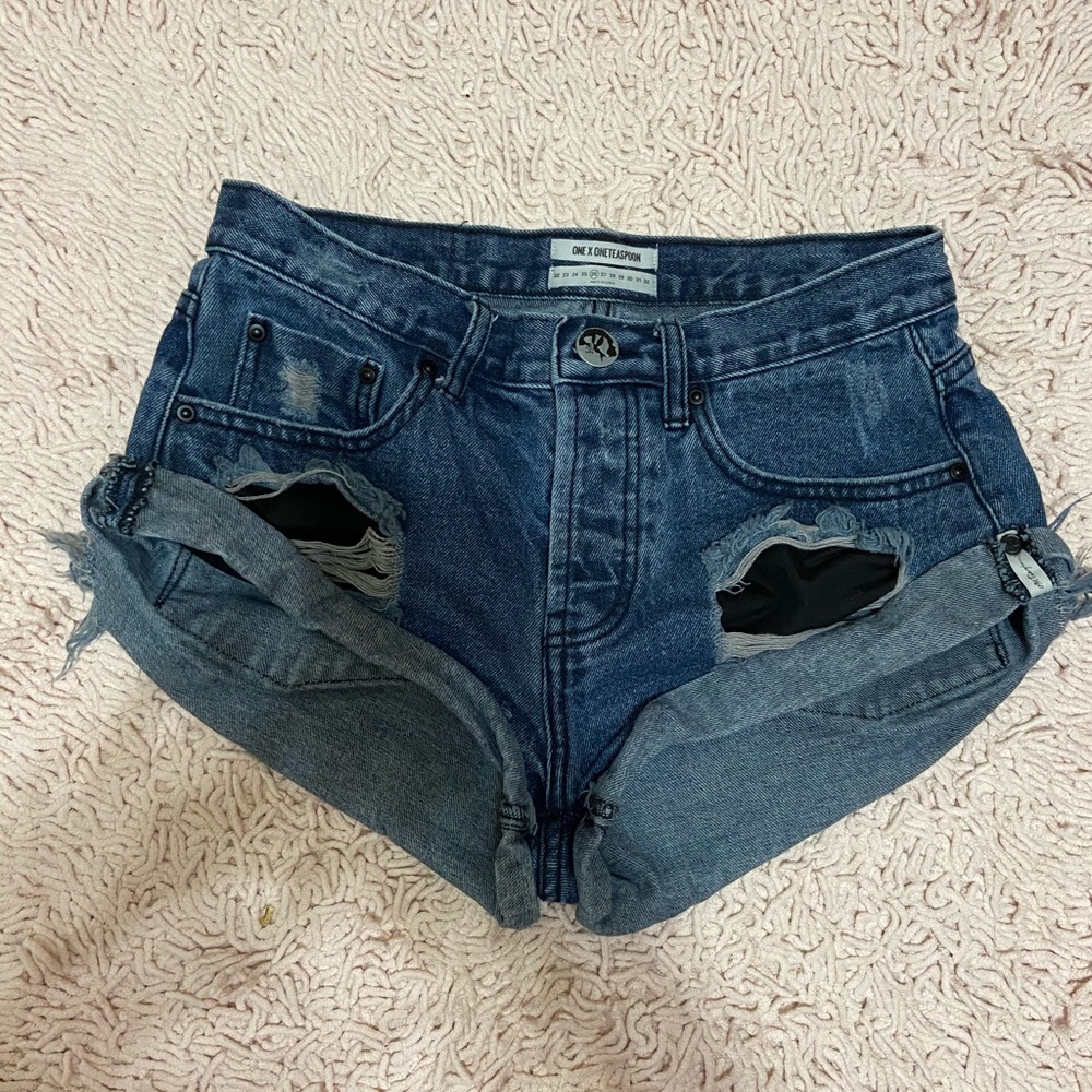 One Teaspoon Bandit distressed shorts